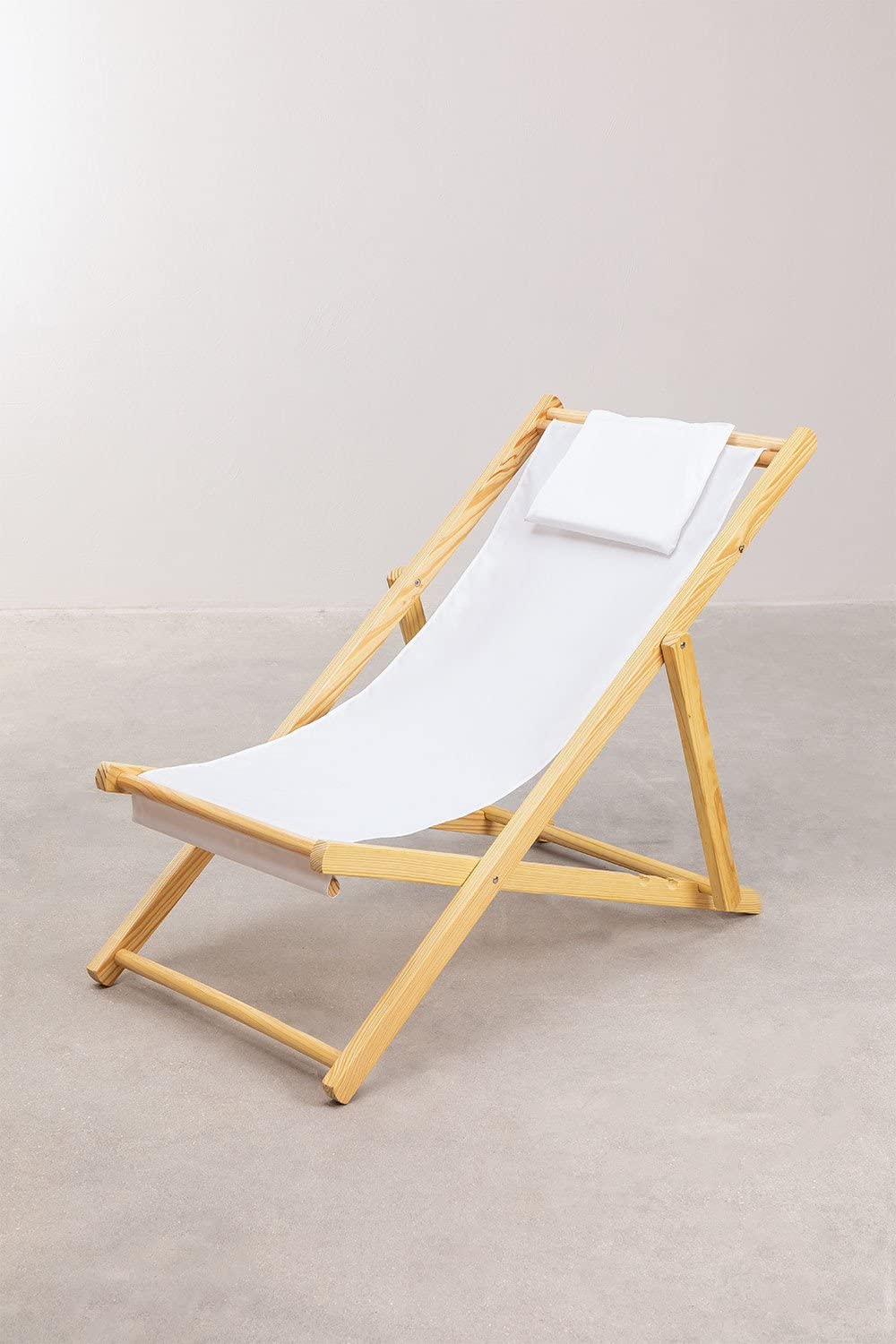 Sklum Dalma sdraio pieghevole legno bianco
