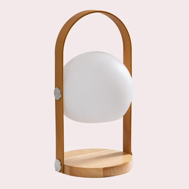 Sklum Alop lampada tavolo LED esterni legno naturale