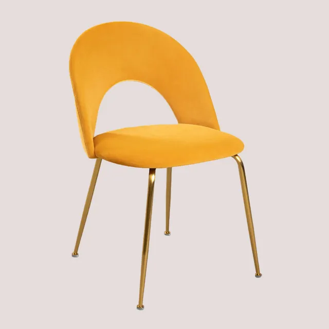 Sklum Glorys sedia pranzo velluto miele