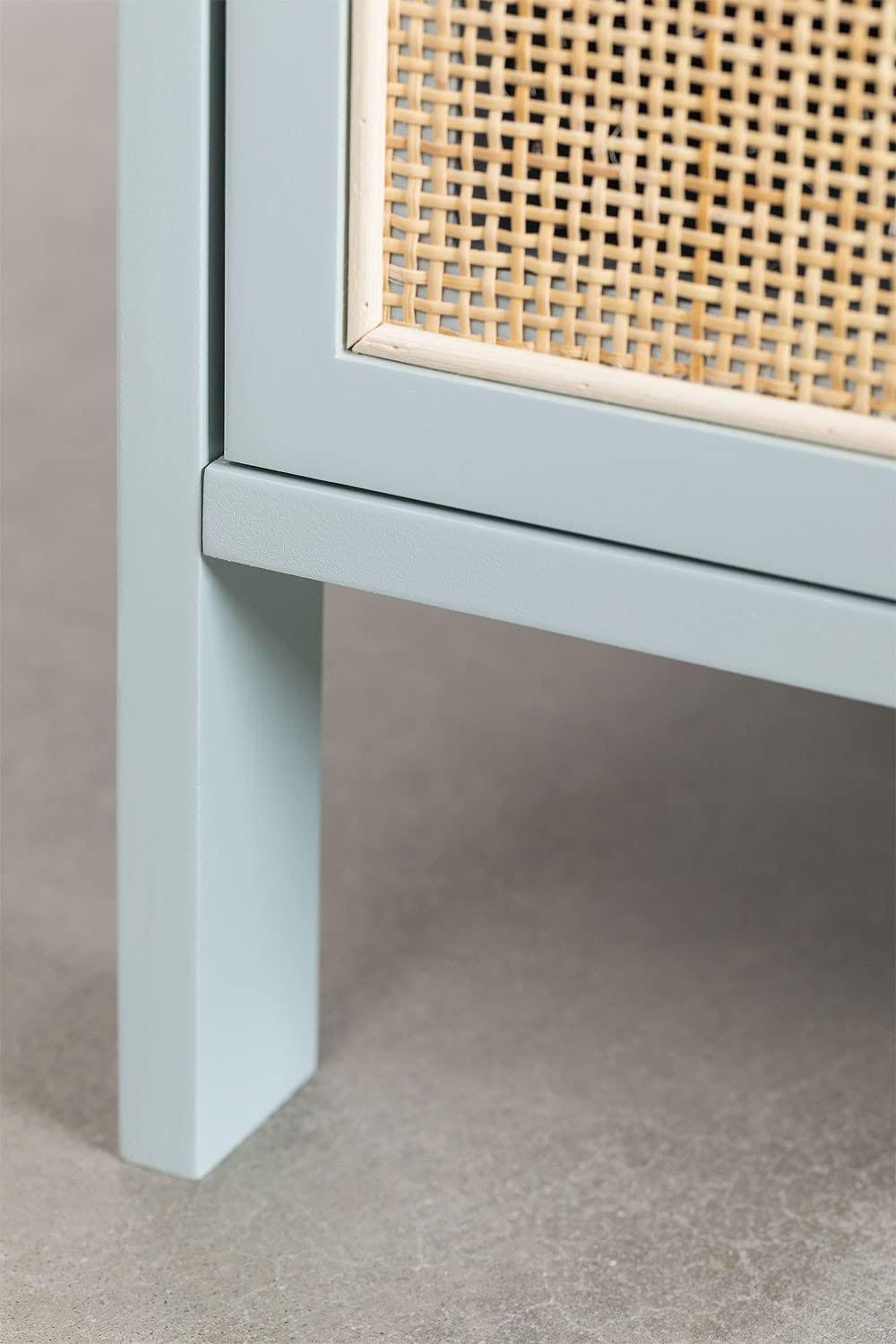 Sklum Reyna Kids Comodino Iceberg in Pino e Rattan