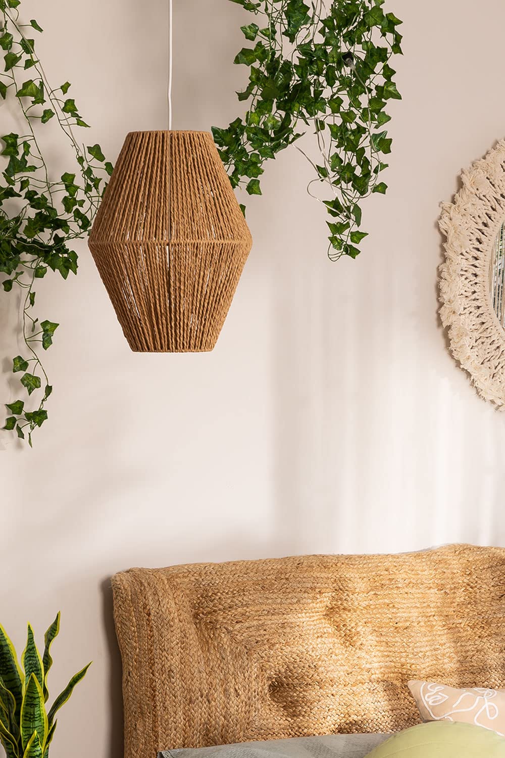 Sklum Megan lampada a soffitto carta intrecciata Ø30 cm
