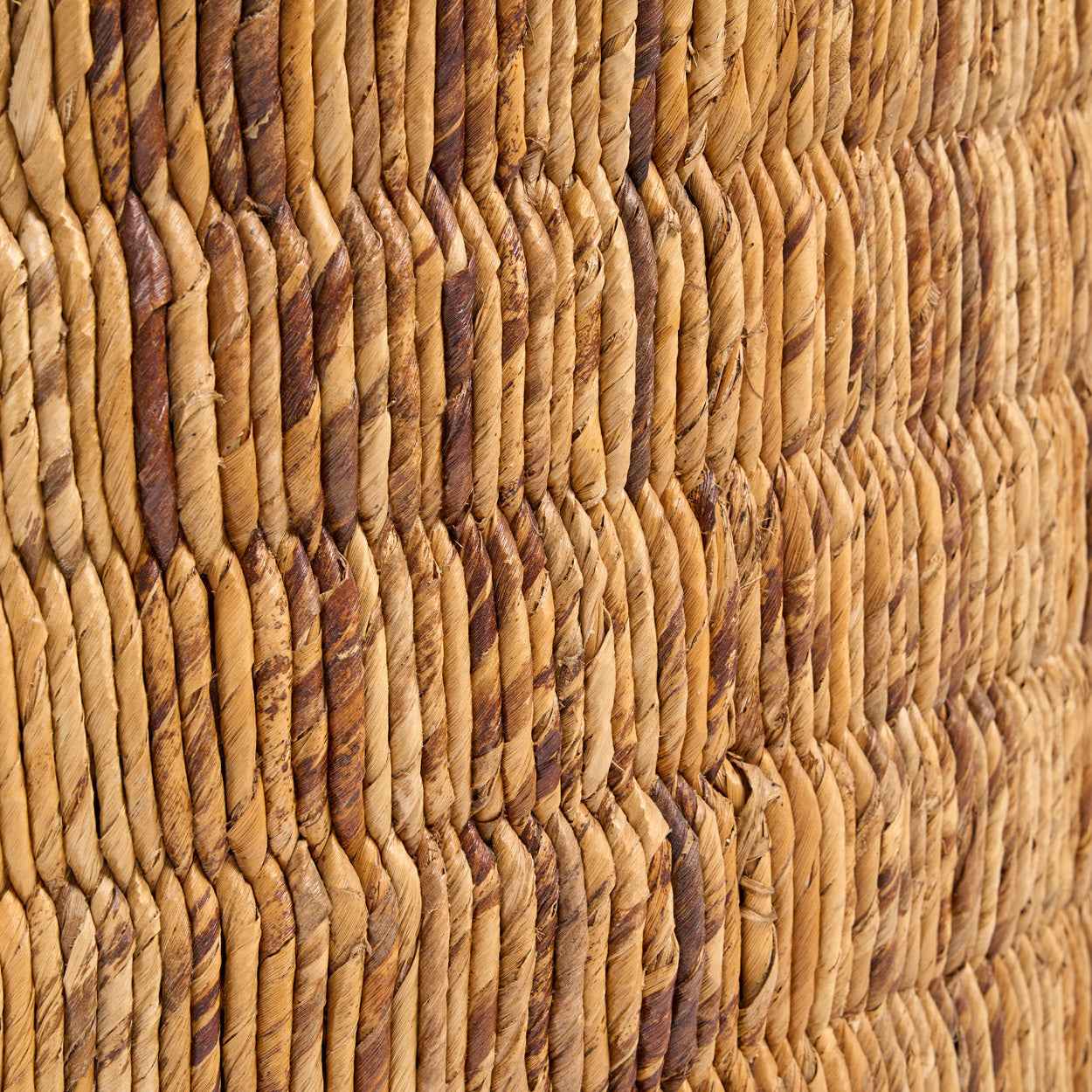 Bambua Abaca Round Natural Magani tavolino teak naturale