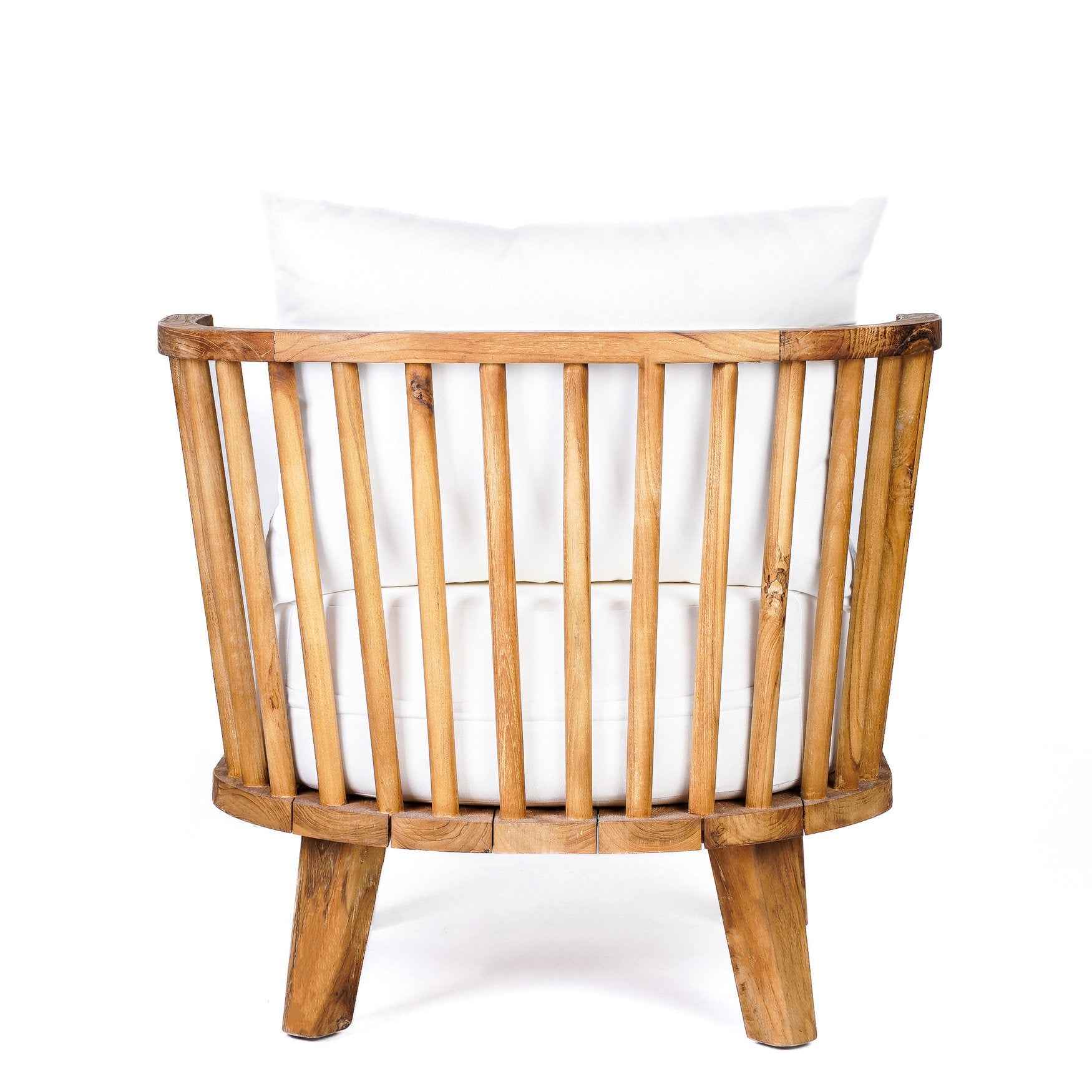 Bambua Malawi poltrona bianco naturale
