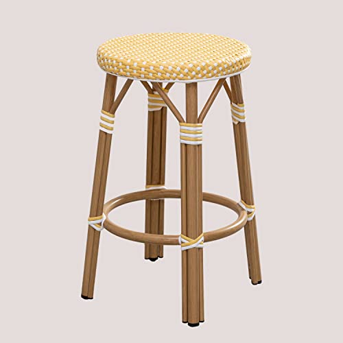 Sklum Alisa Bistro sgabello alto giardino 65,5 cm giallo