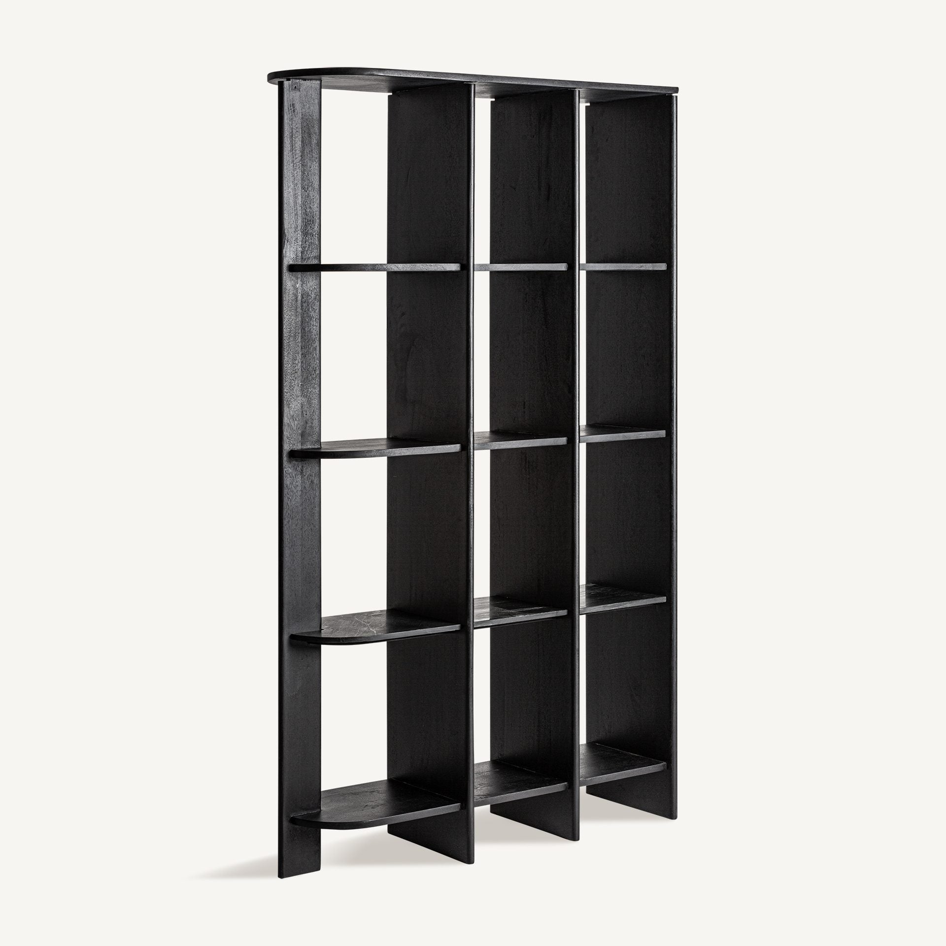 Bambua Nara libreria in mango nero 120 cm