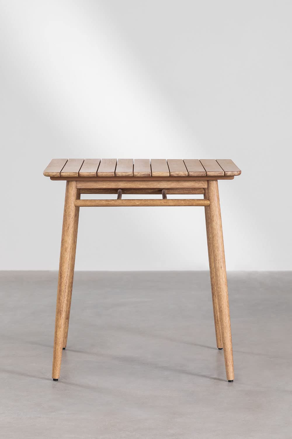 Sklum Naele tavolo alto da giardino 90x90 cm legno naturale