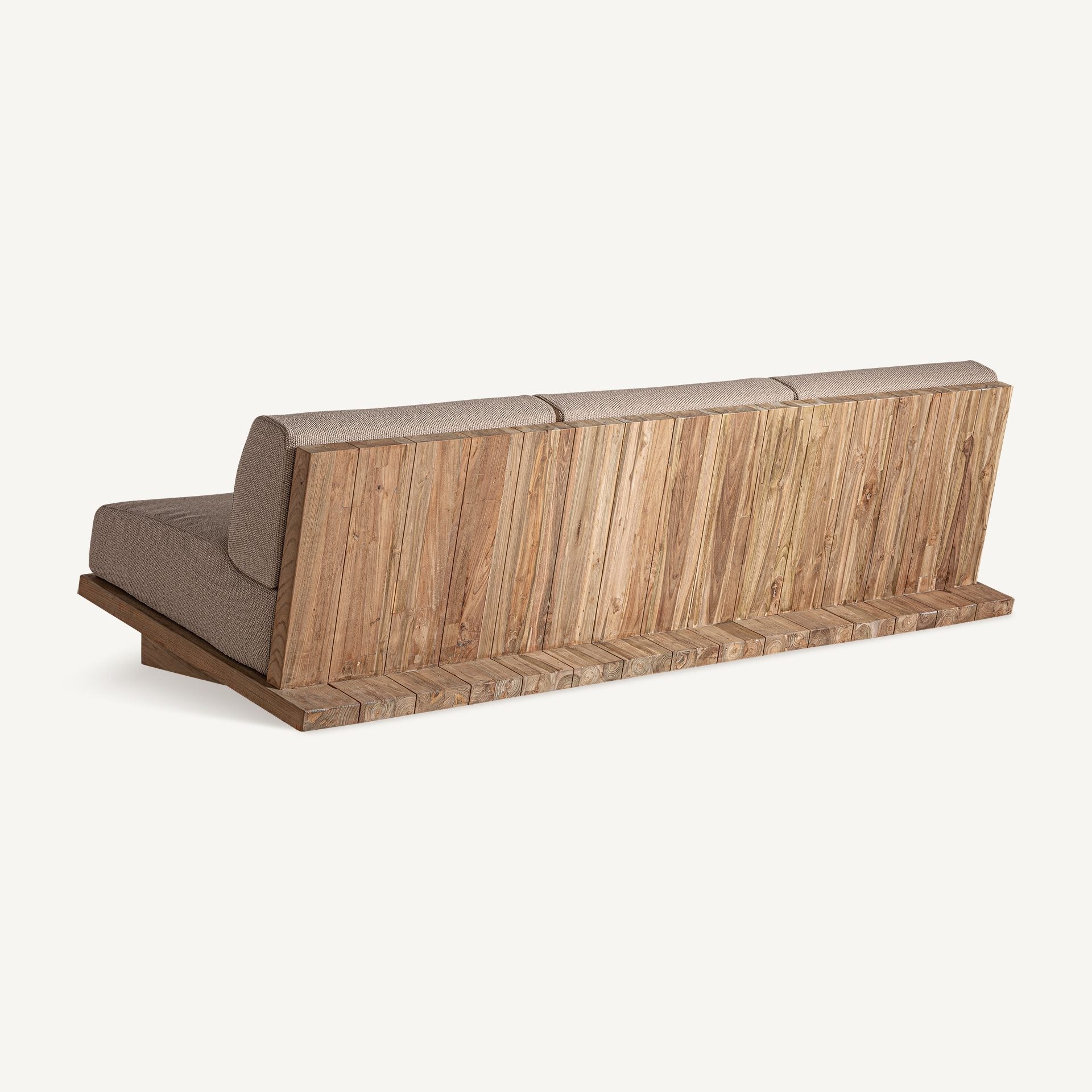 Bambua Pure divano in legno ferroviario da esterno