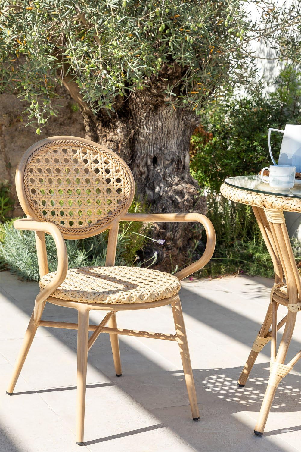 Sklum Siena sedia giardino rattan natural