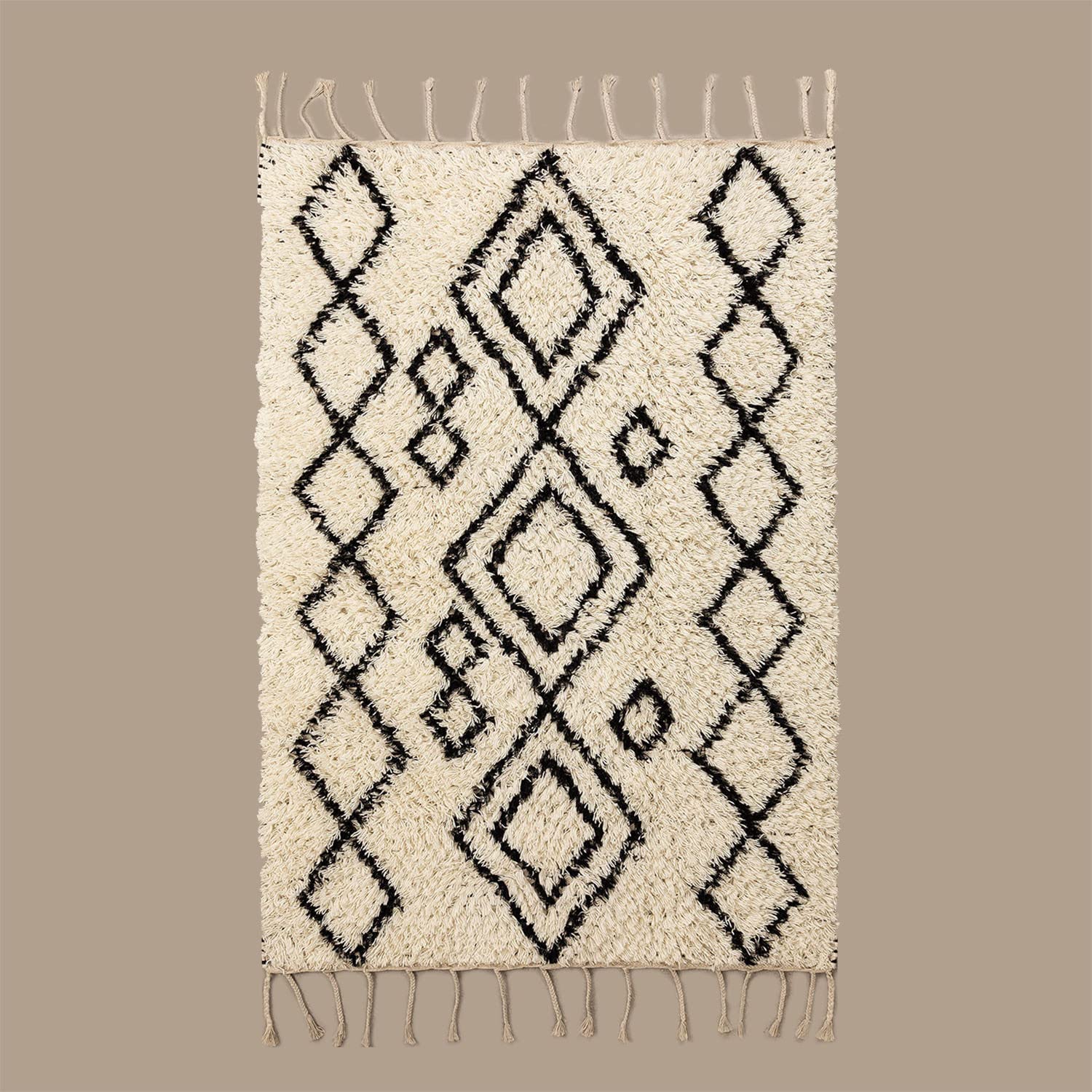 Sklum Elo tappeto lana beige crema 205x125 cm