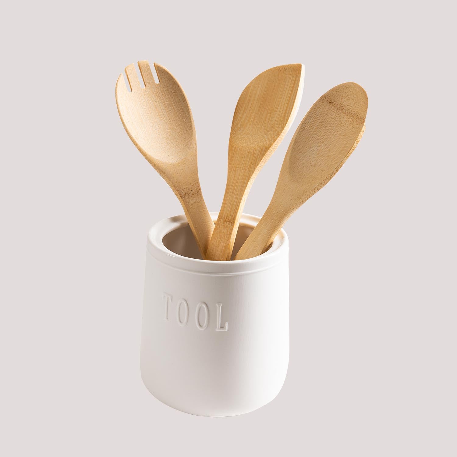 Sklum Treska portautensili cucina bianco porcellana