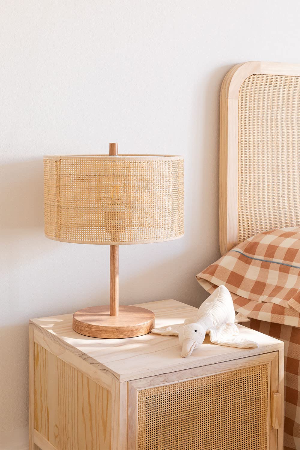 Sklum Bizay Lampada da Tavolo Rattan Naturale