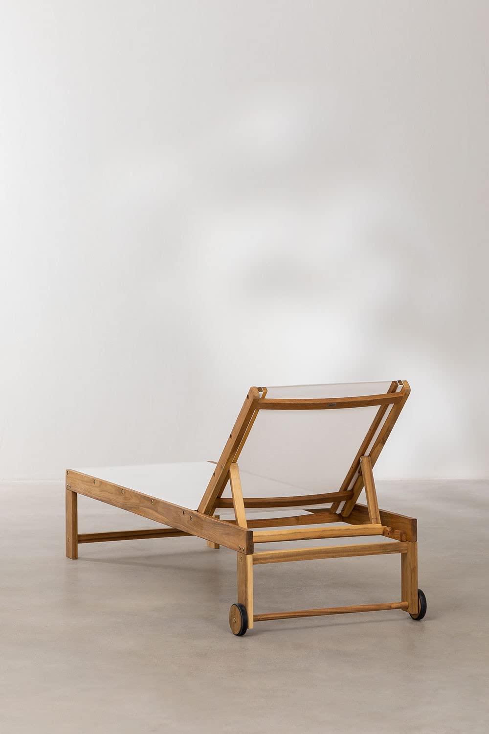 Sklum Valerys lettino reclinabile in legno textilene