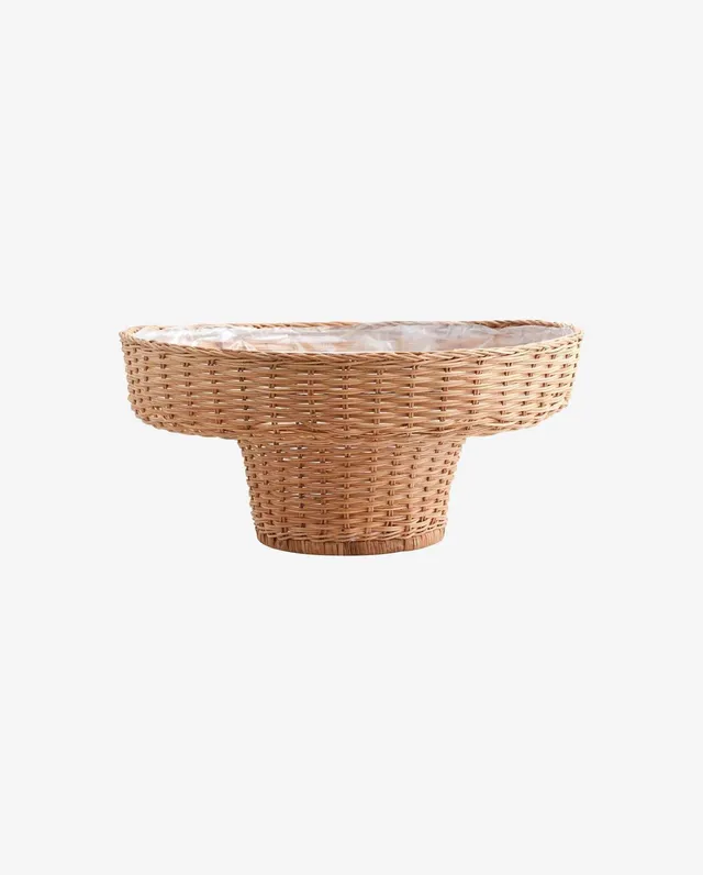Bambua Laurie portavaso basso in rattan nature