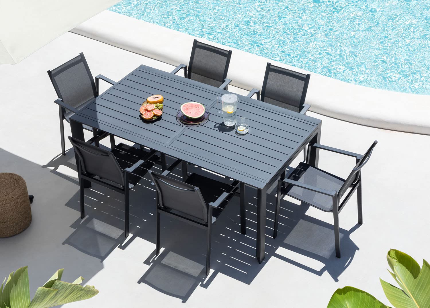 Sklum Starmi Eika Set da Giardino 180-240 cm Antracite