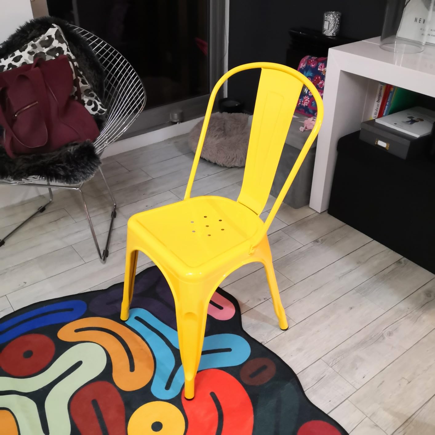 Sklum LIX sedia impilabile sala da pranzo industrial