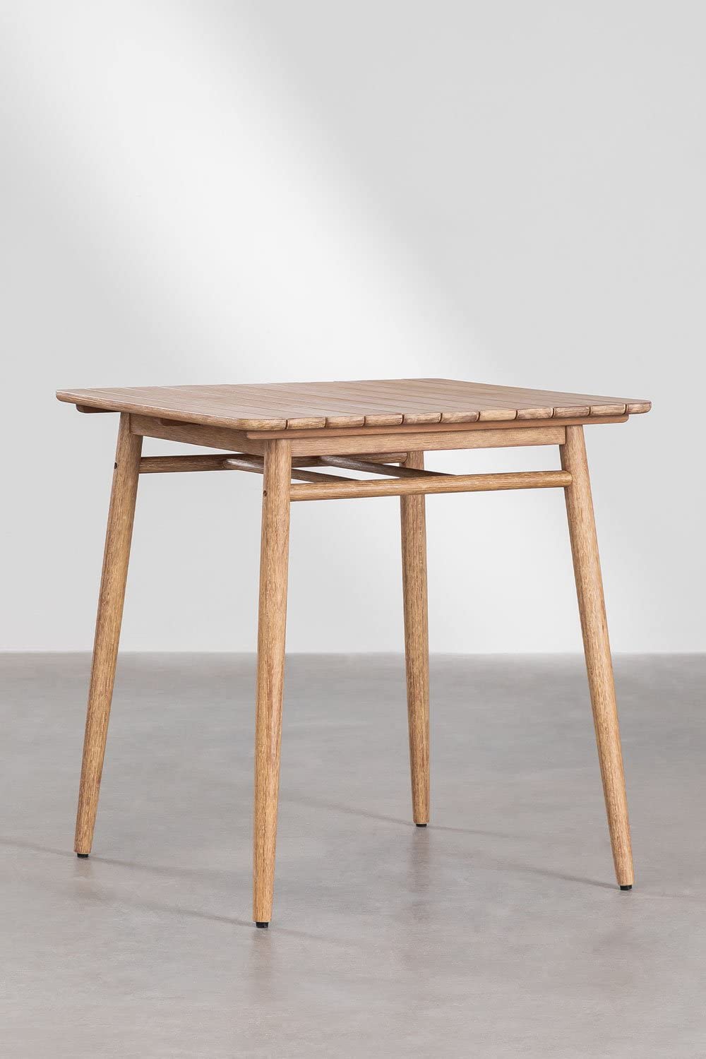 Sklum Naele tavolo alto da giardino 90x90 cm legno naturale