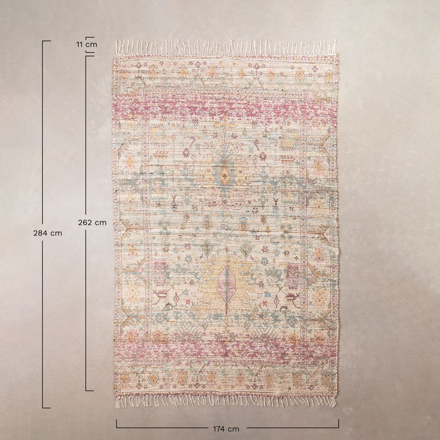 Sklum Demir Tappeto 260x170 cm in Juta Etnico