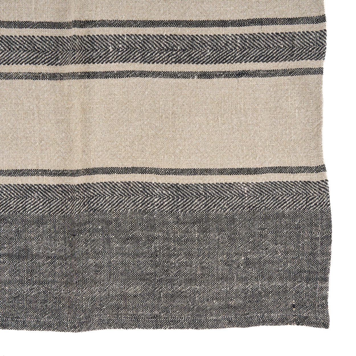 Bambua Linen Smudge strofinaccio cucina in lino nero 50x70