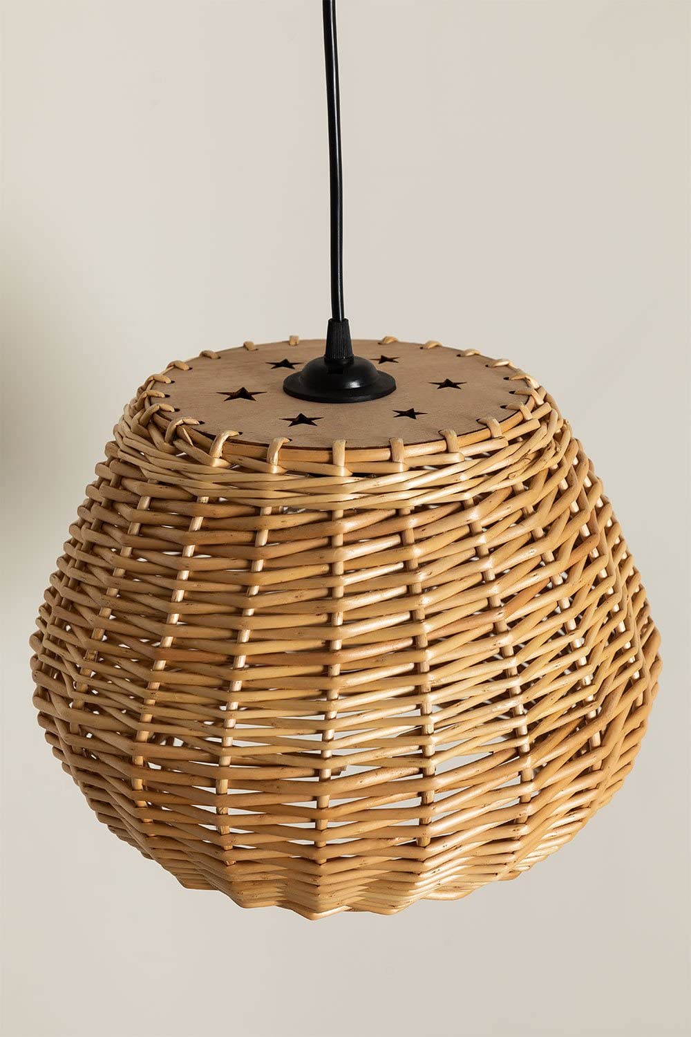 Sklum Yuba lampada a soffitto bambini rattan naturale