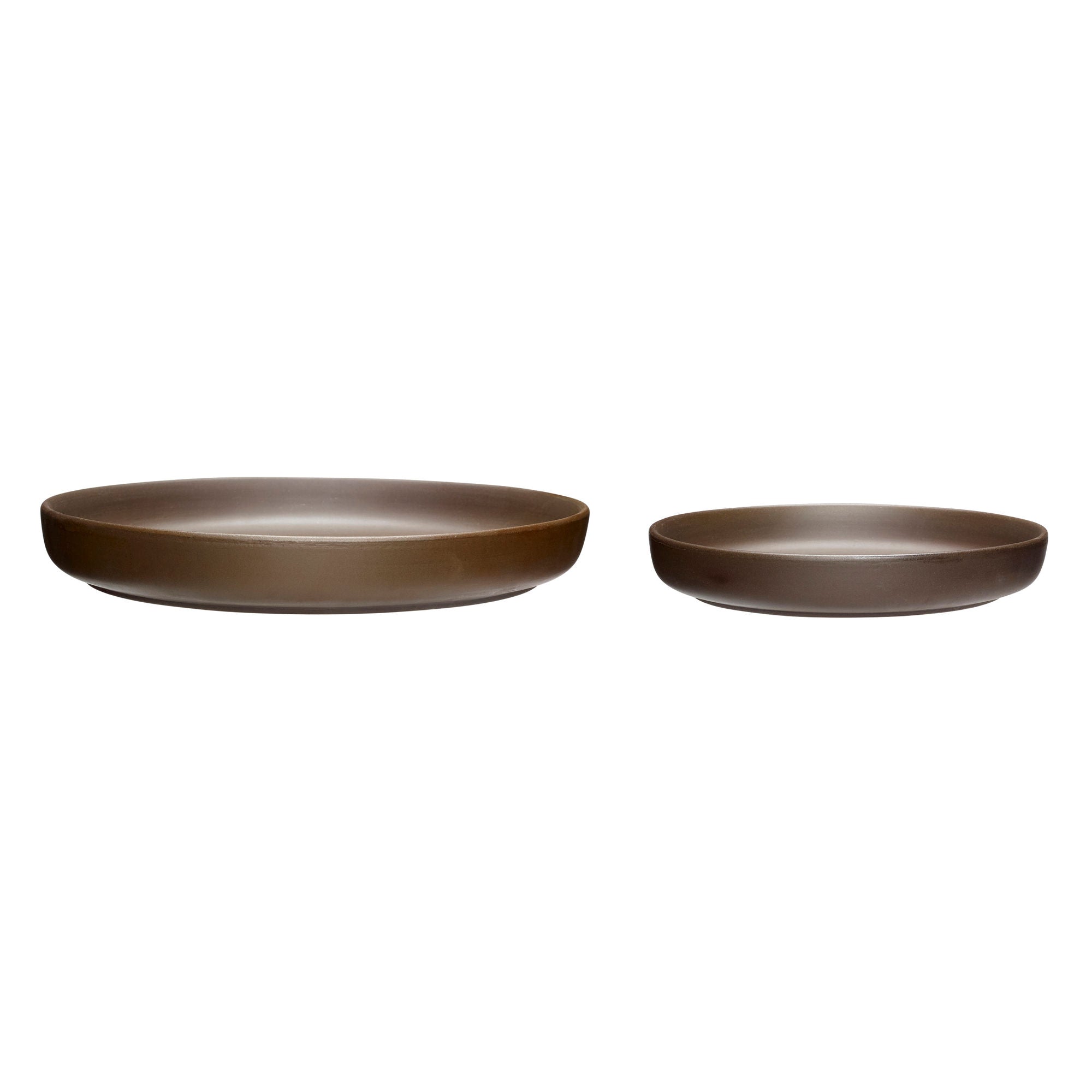 Bambua Clay piatti ceramica marrone set 2 pezzi