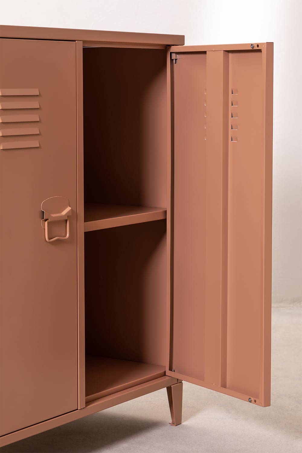 Sklum Pohpli Credenza 2 Ante Acciaio Incarnato