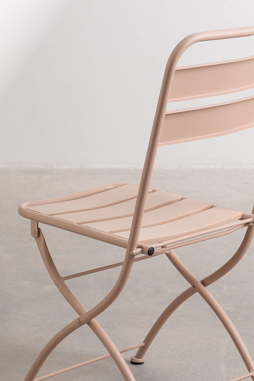 Sklum Janti sedia pieghevole da giardino beige in acciaio