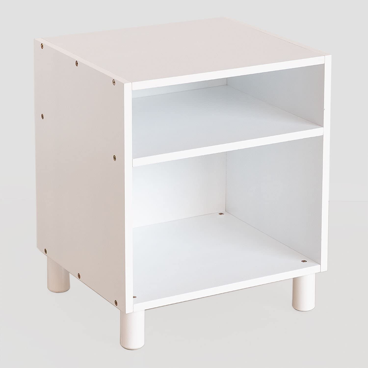 Sklum Moam Comodino in Legno di Pino Bianco 35 cm