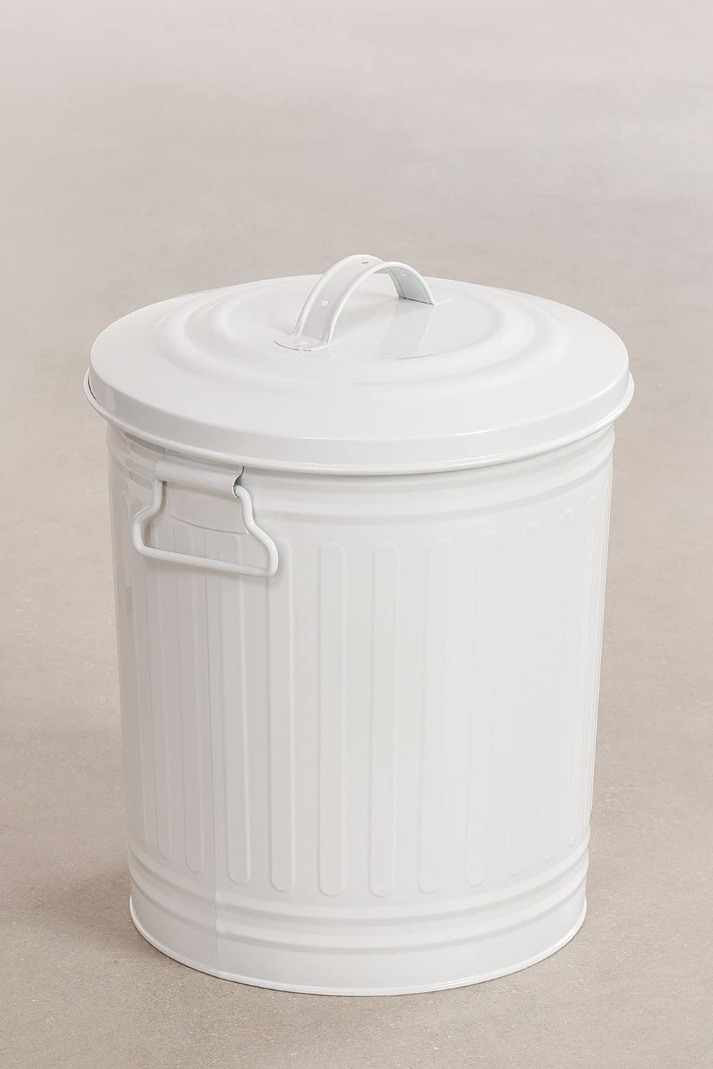 Sklum Sonella Pattumiera 15 L con Coperchio in Ferro