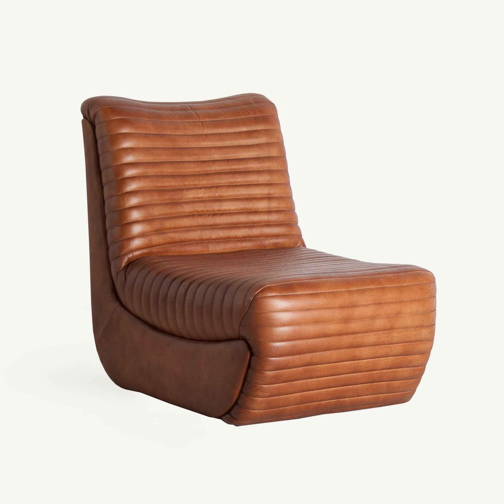 Bambua Almstock poltrona pelle cognac