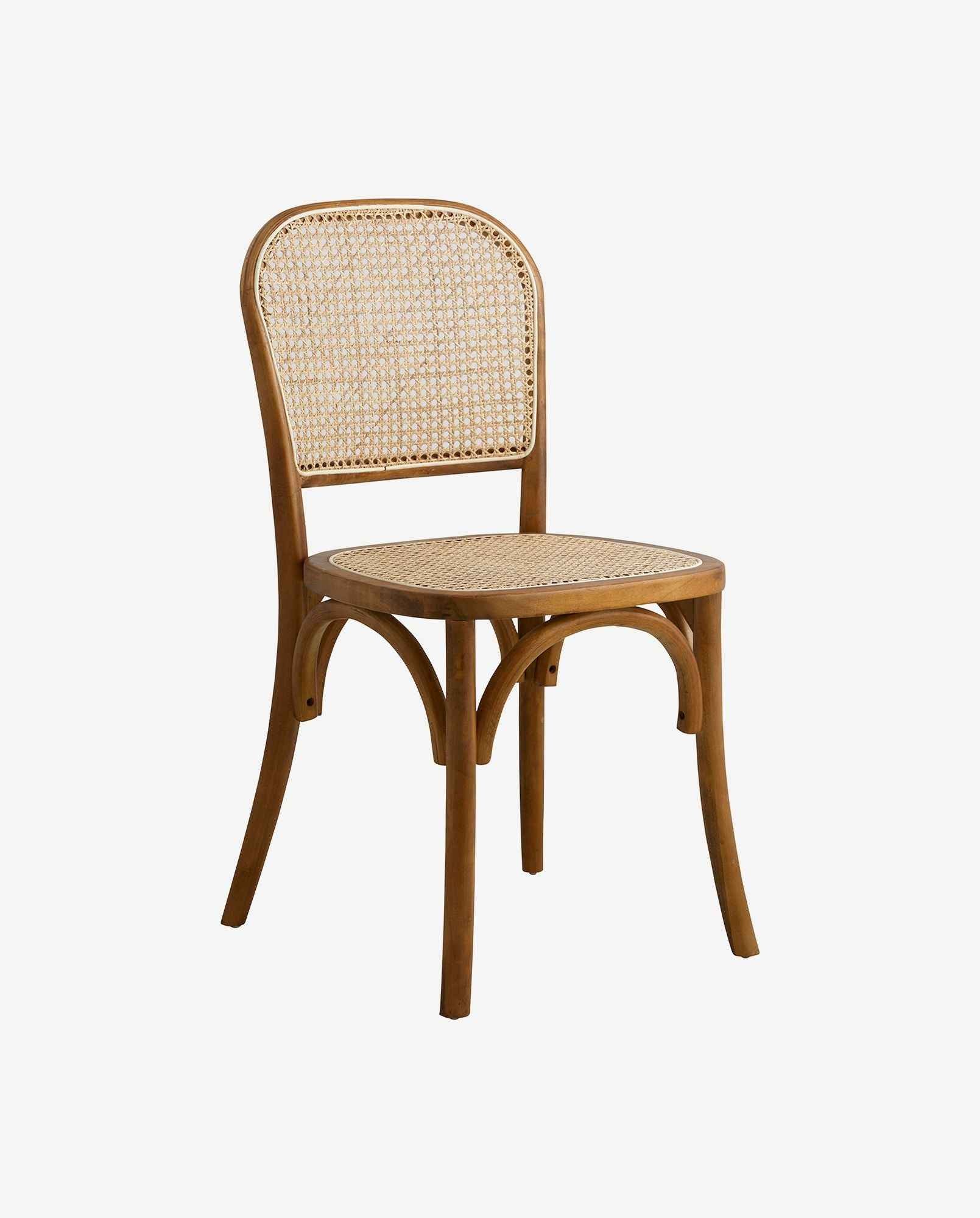Bambua Wicky sedia marrone in rattan 150 kg