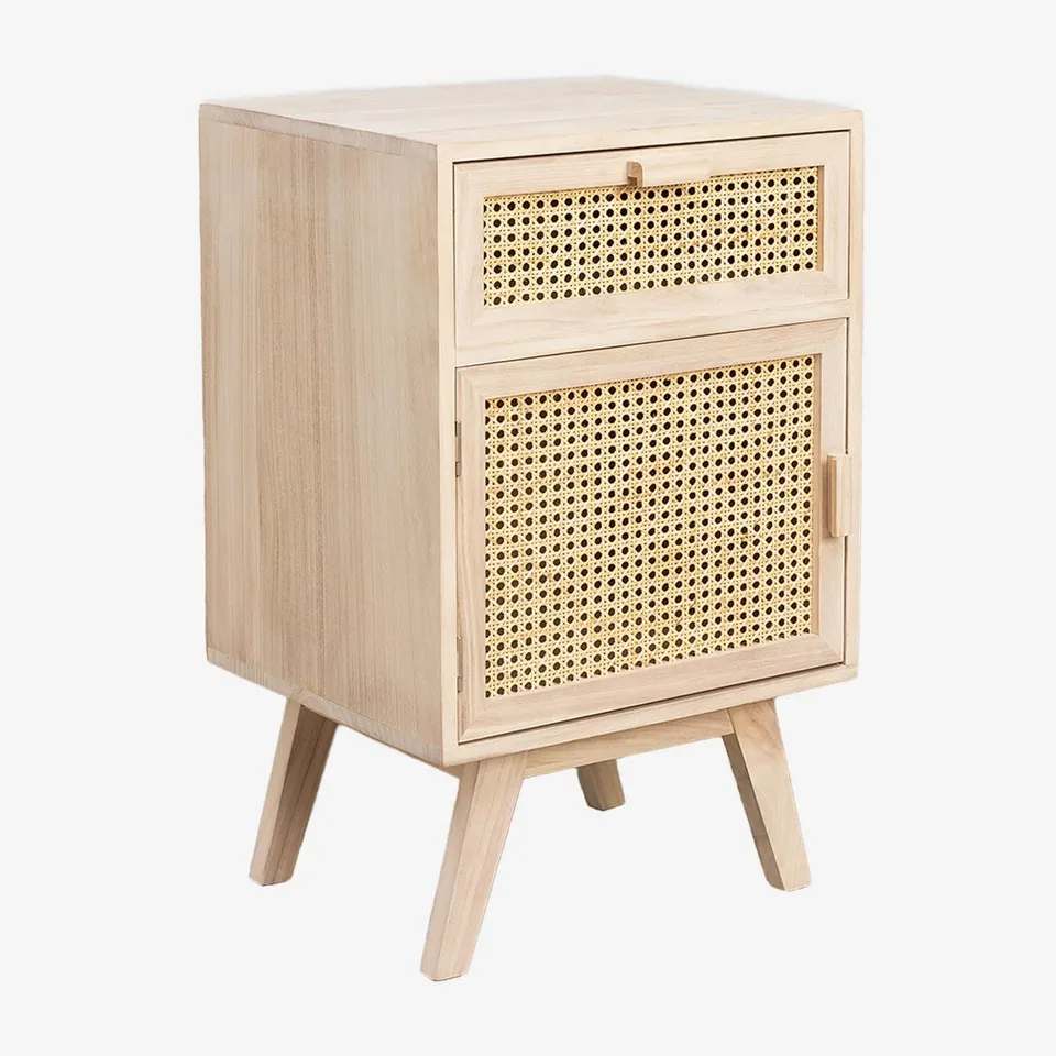Sklum Ralik Design comodino portaoggetti legno naturale