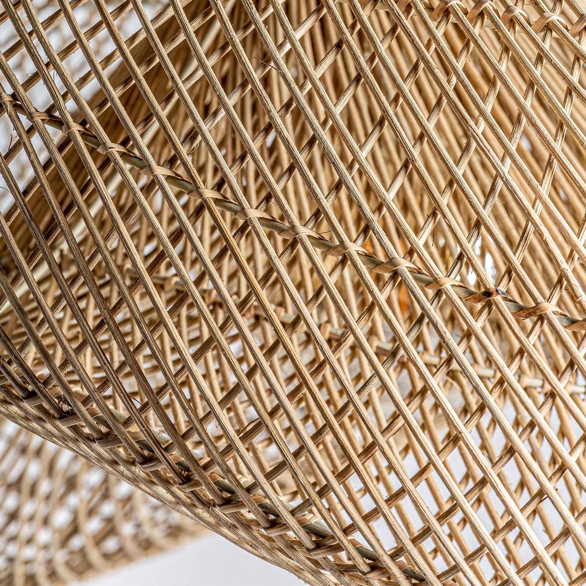 Bambua Zush lampadario rattan naturale grande