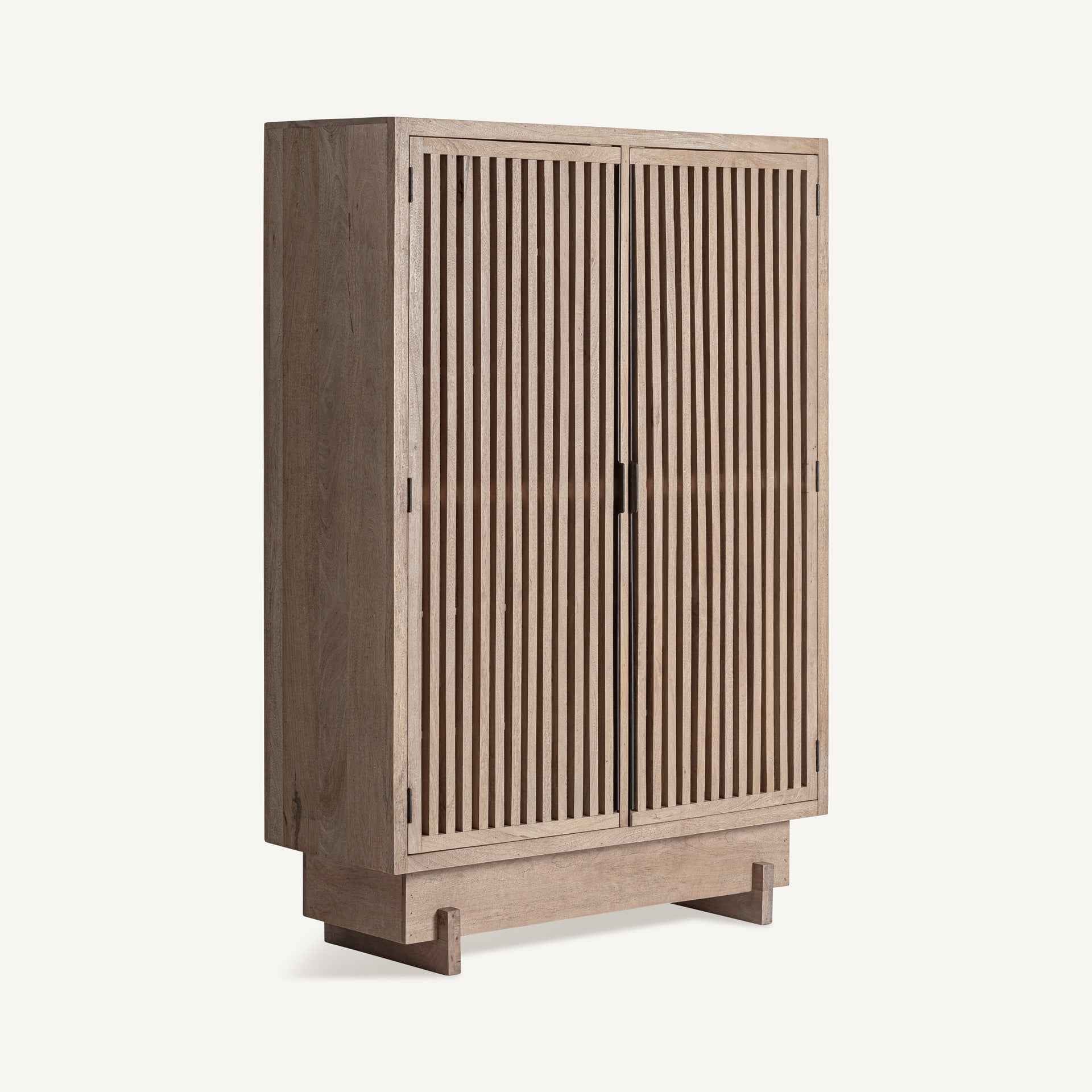 Bambua Gàbia armadio 2 ante legno mango