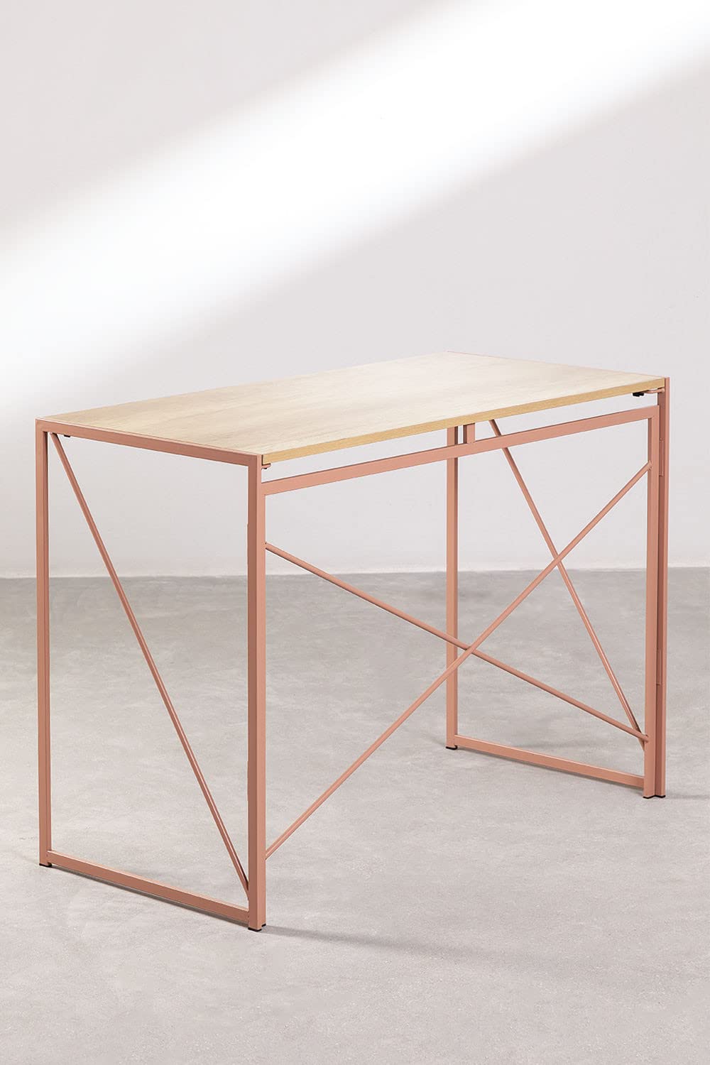 Sklum Andra Scrivania Pieghevole 100x50 cm in MDF e Metallo