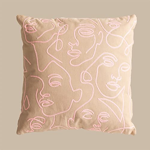 Sklum Neis cuscino cotone 45x45 cm rosa beige