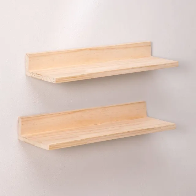 Sklum Tydor set 2 mensole parete pino 80 cm