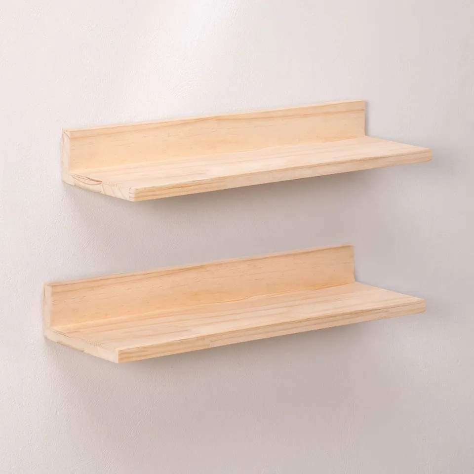 Sklum Tydor set 2 mensole parete pino 80 cm