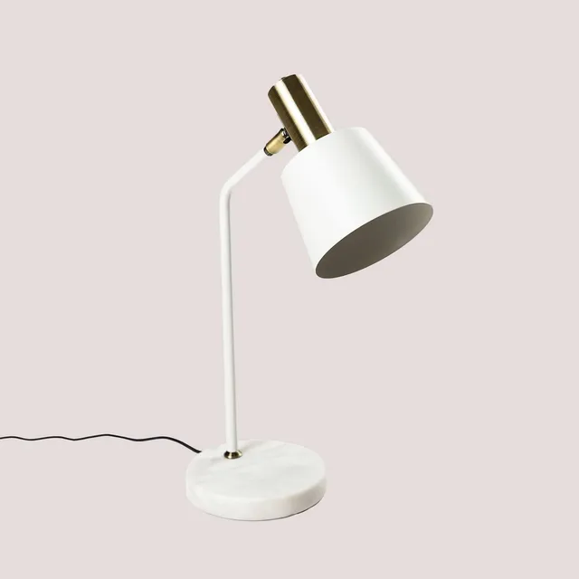Sklum Águeda lampada tavolo bianco ferro E14