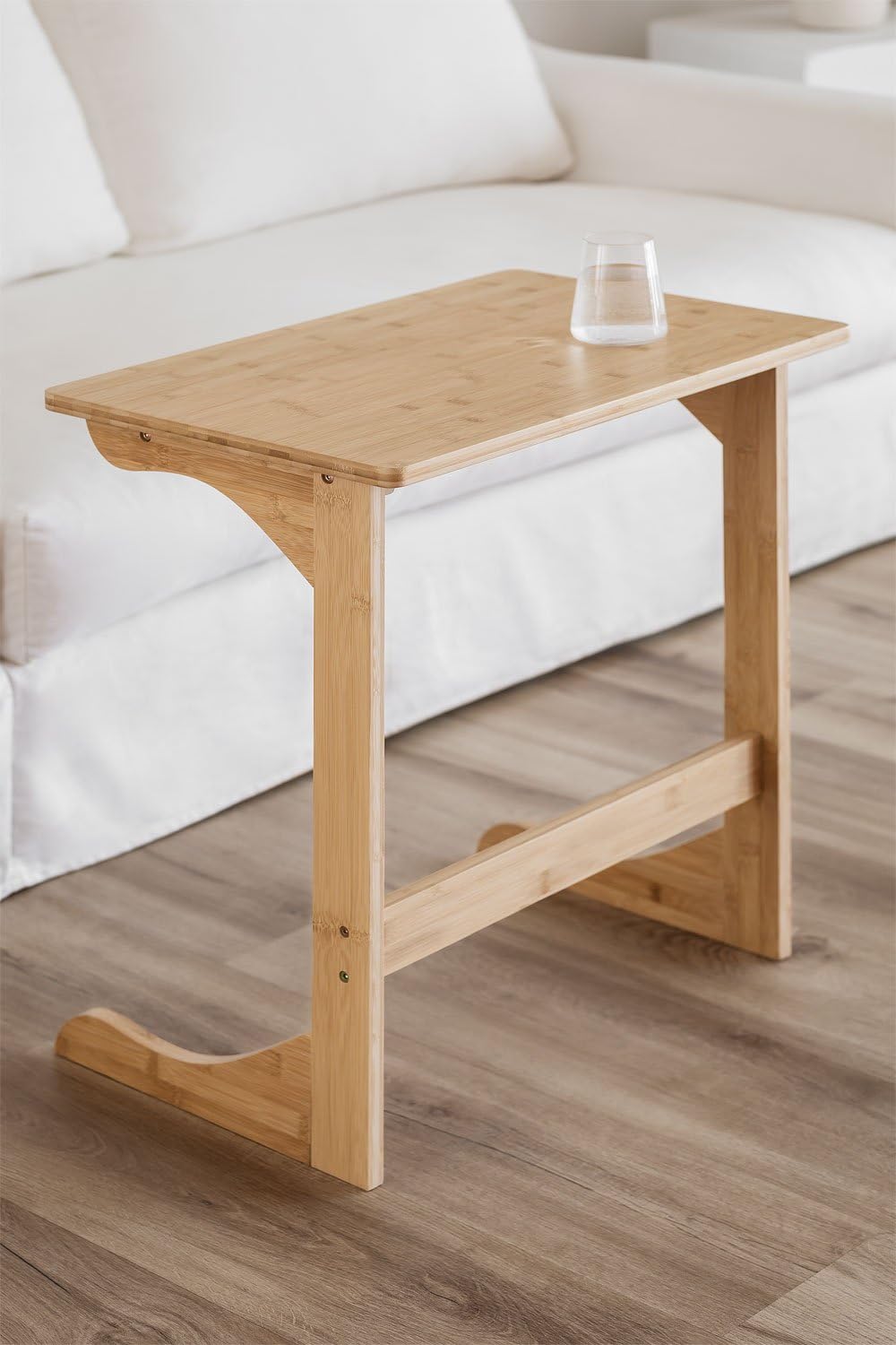 Sklum Skylar tavolino bambù per divano 60x40 cm