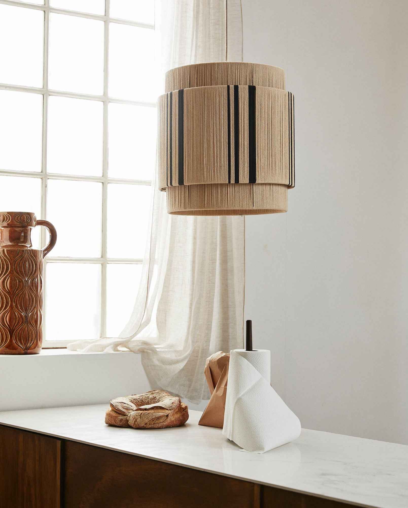 Bambua Piper portarotolo cucina legno naturale