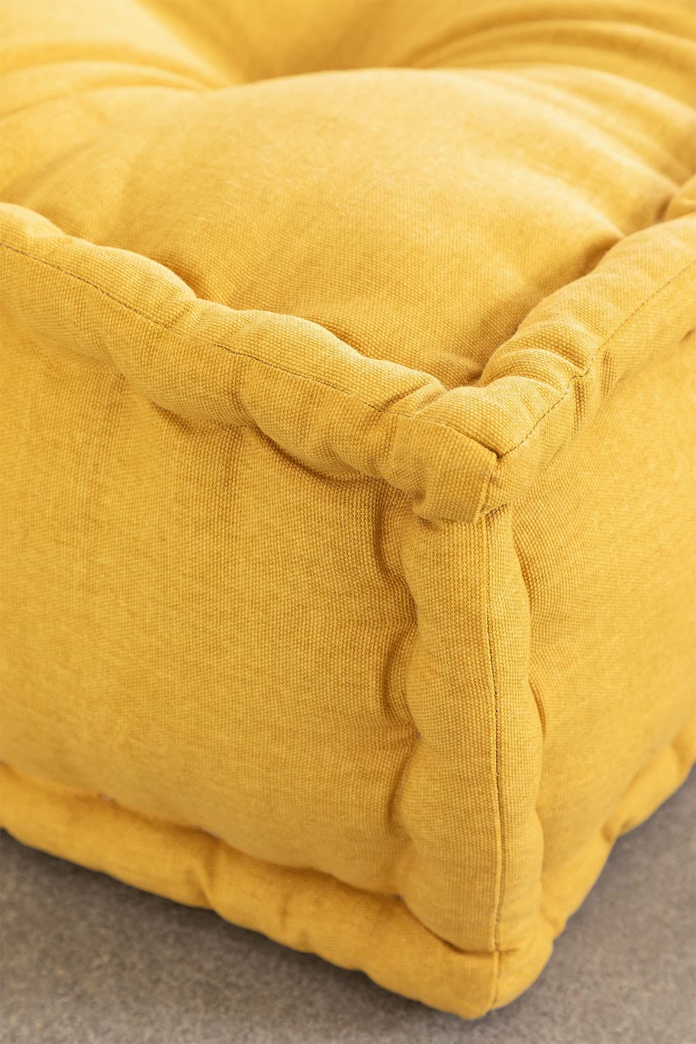 Sklum Dhel pouf cuscino doppio in cotone arancione mango