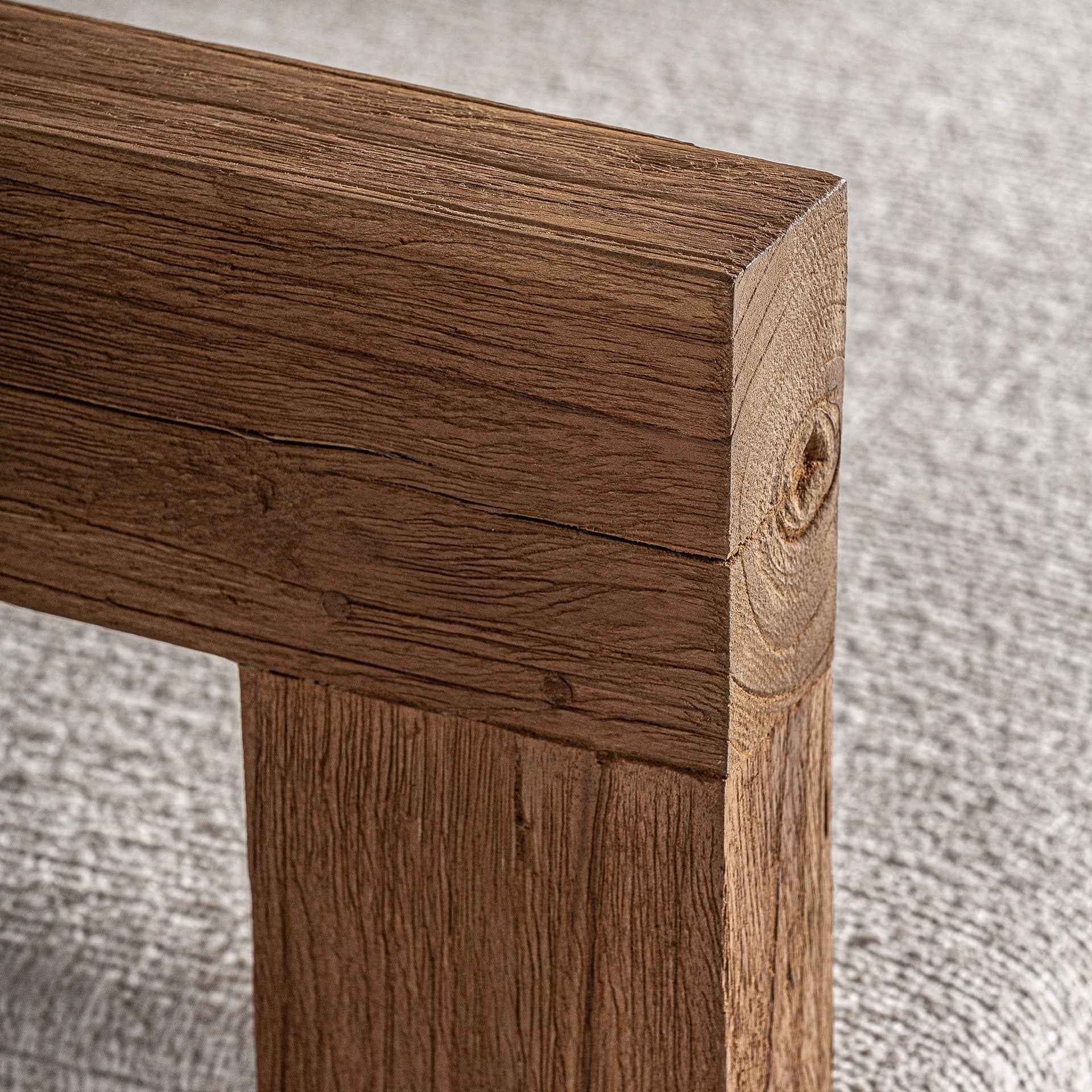 Bambua Testa Poltrona da Esterno in Teak Riciclato