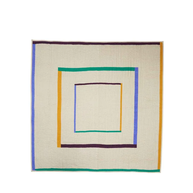 Bambua Twist Square 260x260 copriletto sabbia cotone