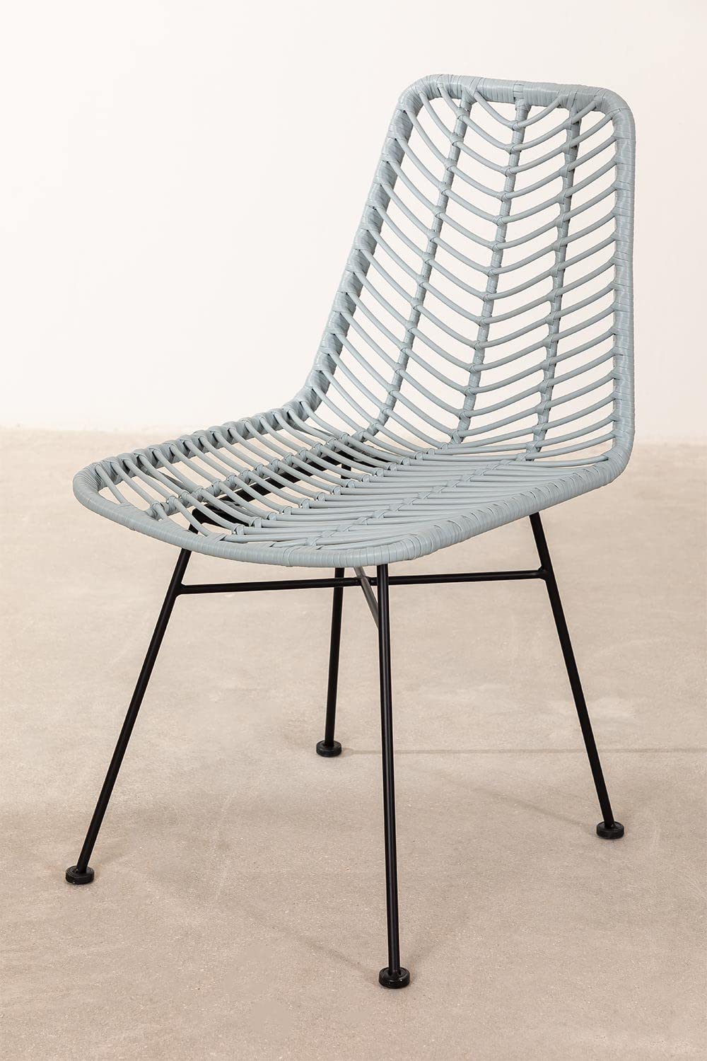 Sklum Gouda Colors sedia rattan blu nebbia 98 cm