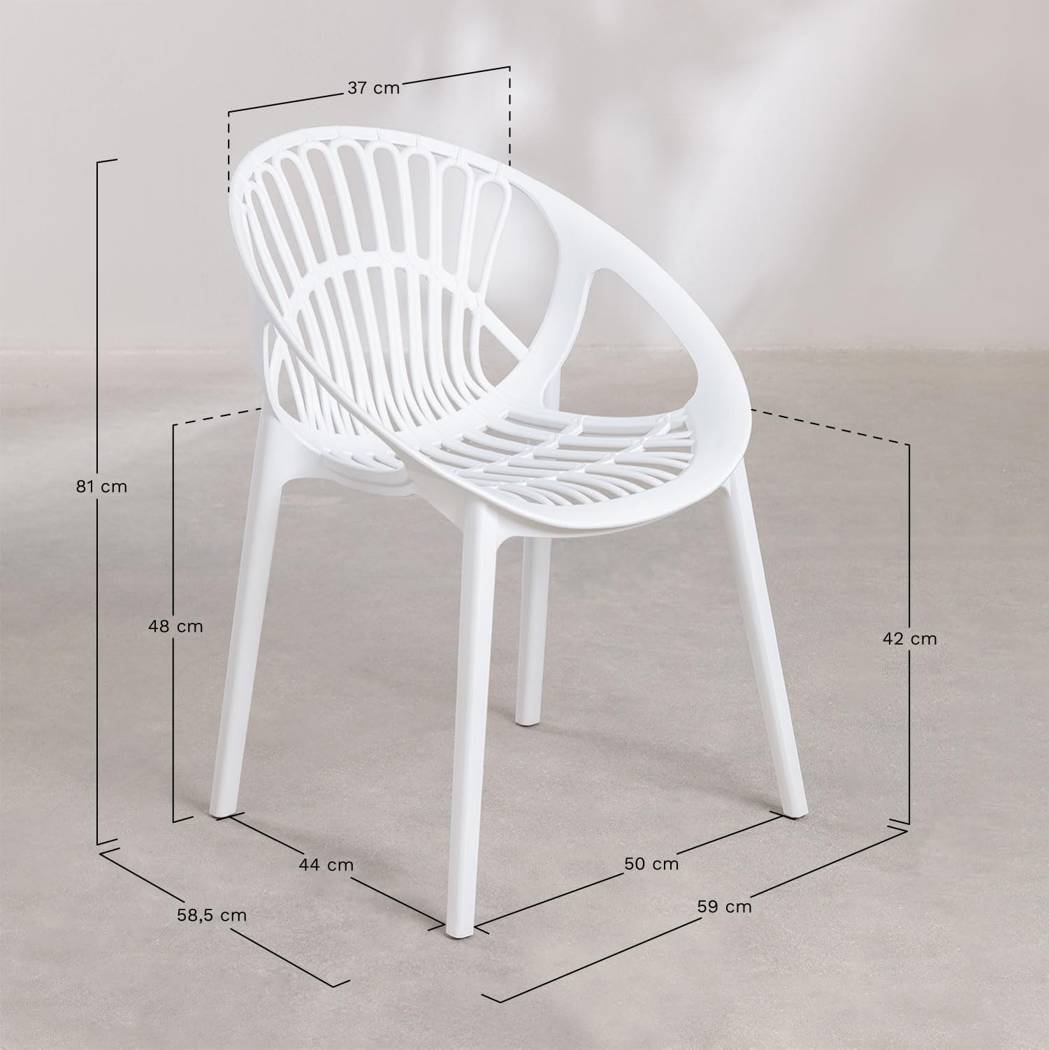 Sklum Tammi sedia da giardino impilabile Celadon