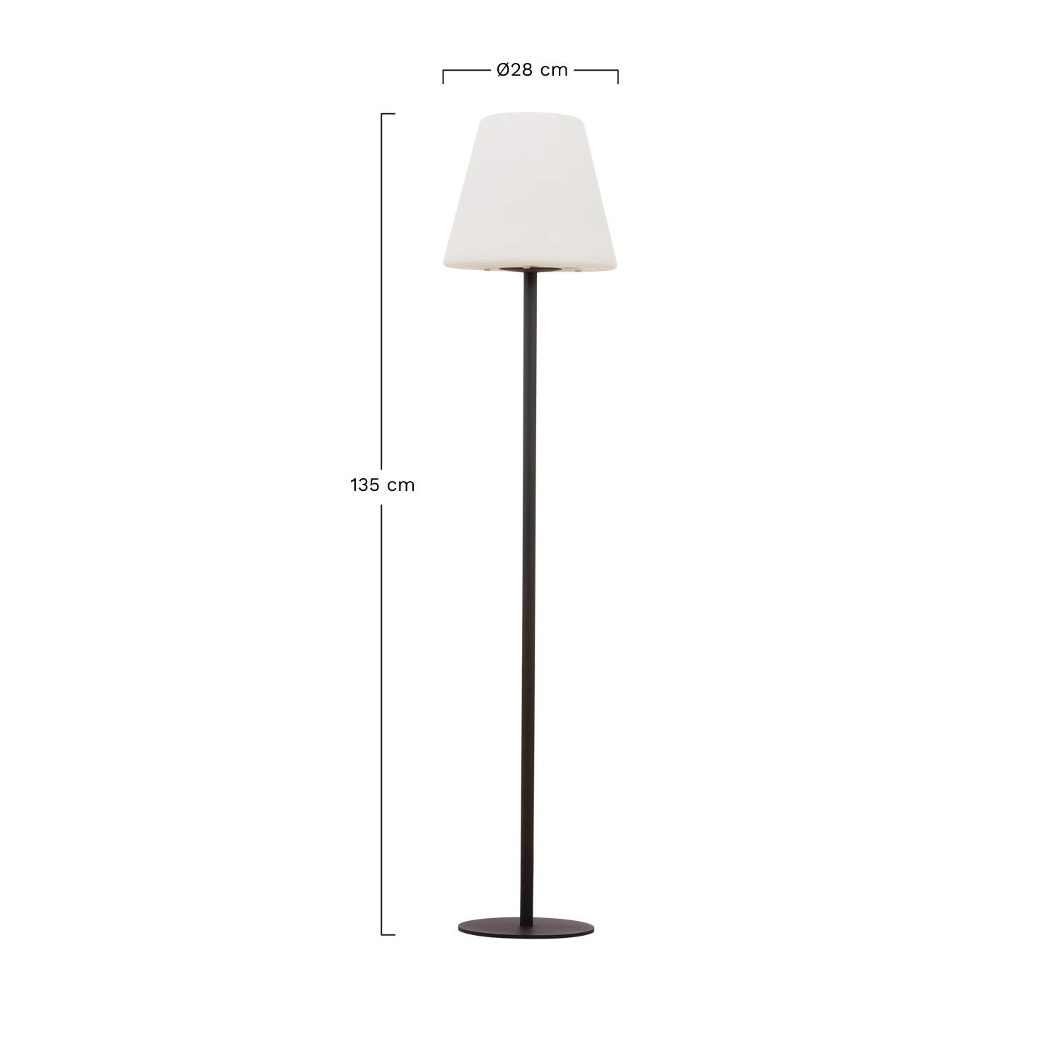 Sklum Llahra lampada da terra solare esterno bianco IP54