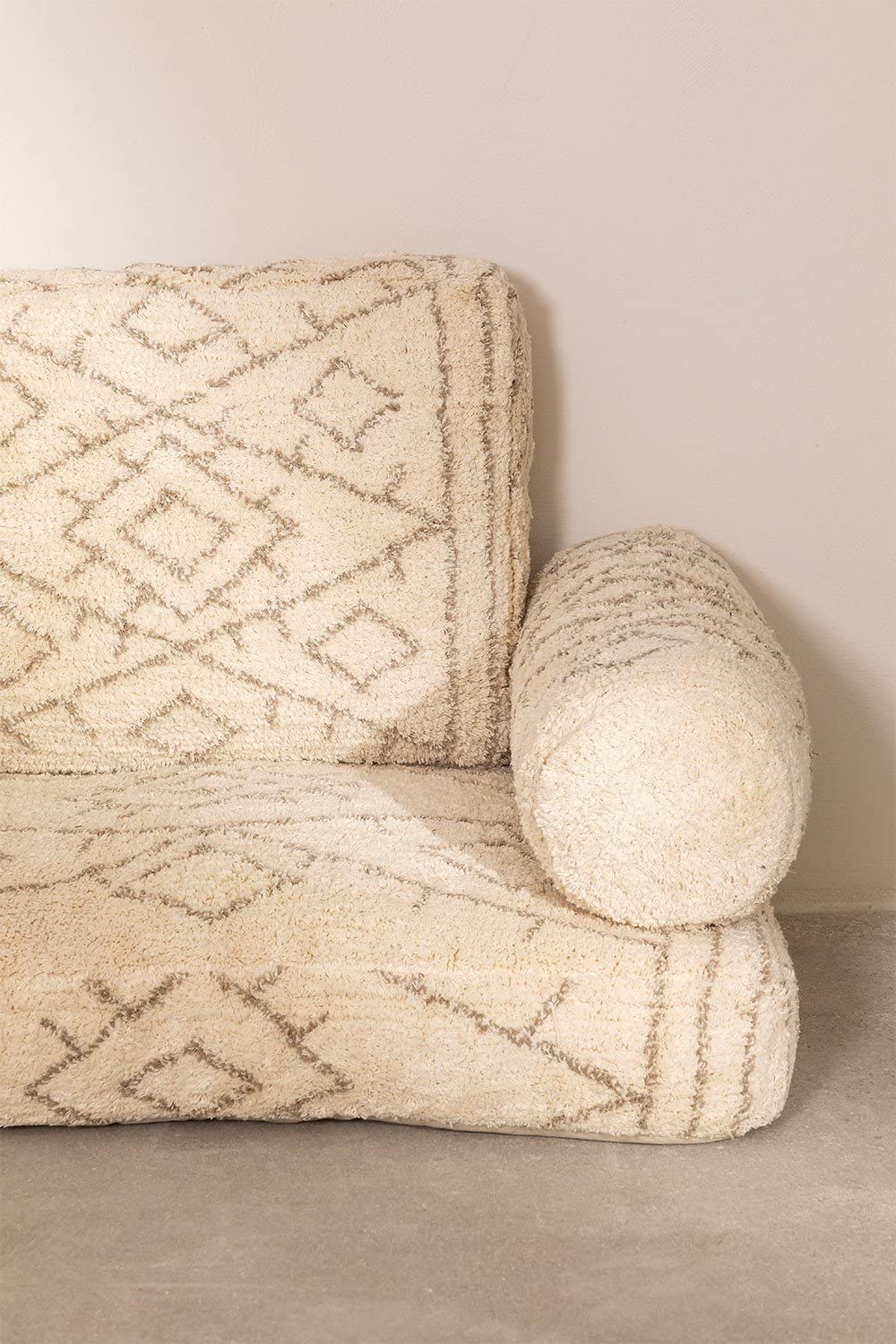 Sklum Abdul set 4 cuscini cotone beige crema etnico