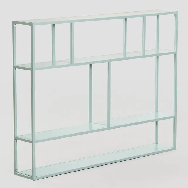Sklum Thura Scaffale a Parete 120 cm Verde Abete Metallo