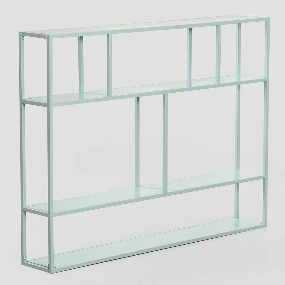 Sklum Thura Scaffale a Parete 120 cm Verde Abete Metallo