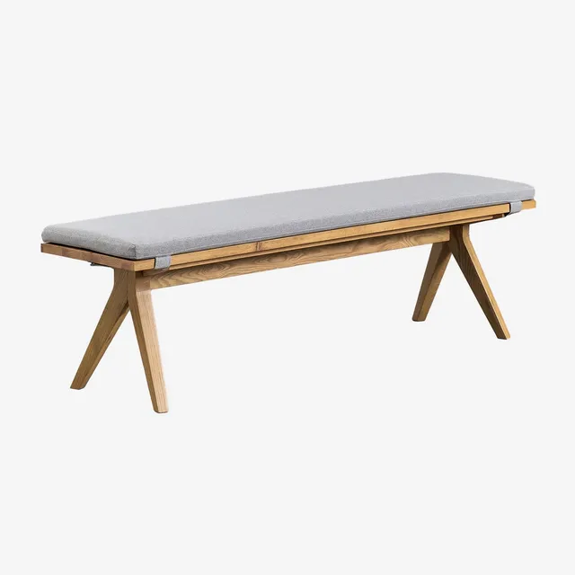 Sklum Basset Panca Rovere 158 cm con Cuscino Poliestere